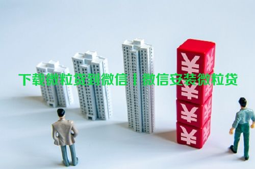 下载微粒贷到微信丨微信安装微粒贷