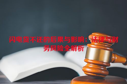 闪电贷不还的后果与影响：法律与财务风险全解析