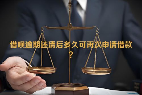 借呗逾期还清后多久可再次申请借款？