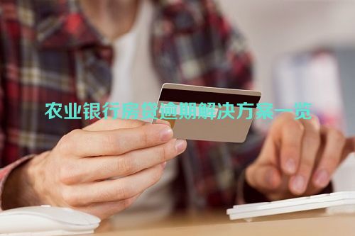 农业银行房贷逾期解决方案一览