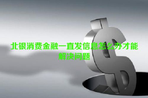 北银消费金融一直发信息怎么办才能解决问题