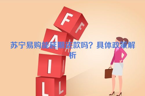 苏宁易购能延期还款吗？具体政策解析