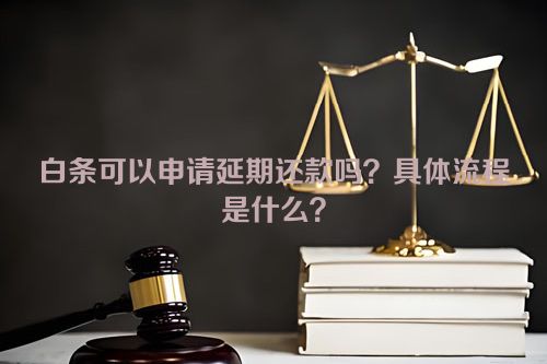 白条可以申请延期还款吗？具体流程是什么？