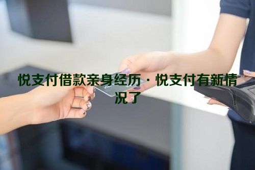 悦支付借款亲身经历·悦支付有新情况了