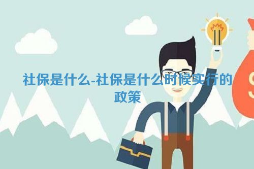 社保是什么-社保是什么时候实行的政策