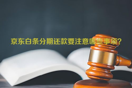 京东白条分期还款要注意哪些事项？