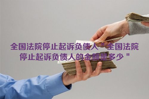 全国法院停止起诉负债人＂全国法院停止起诉负债人的金额是多少＂