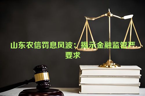 山东农信罚息风波：揭示金融监管严要求