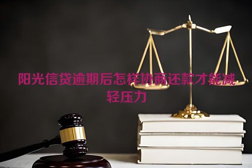 阳光信贷逾期后怎样协商还款才能减轻压力