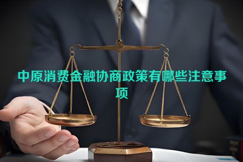 中原消费金融协商政策有哪些注意事项