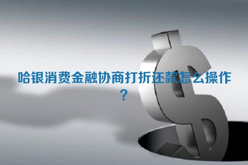 哈银消费金融协商打折还款怎么操作？