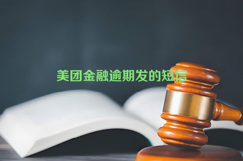 美团金融逾期发的短信