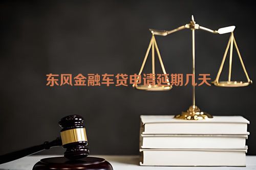 东风金融车贷申请延期几天