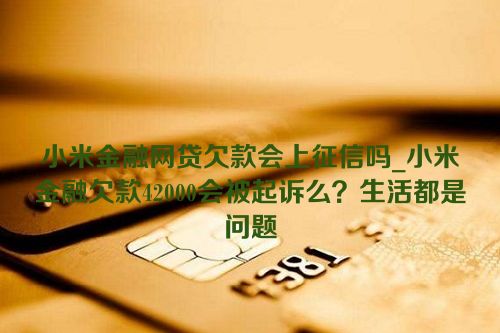 小米金融网贷欠款会上征信吗_小米金融欠款42000会被起诉么？生活都是问题