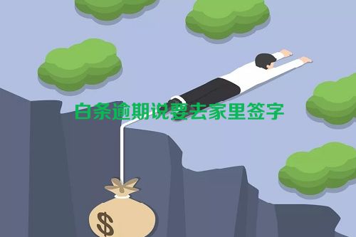 白条逾期说要去家里签字