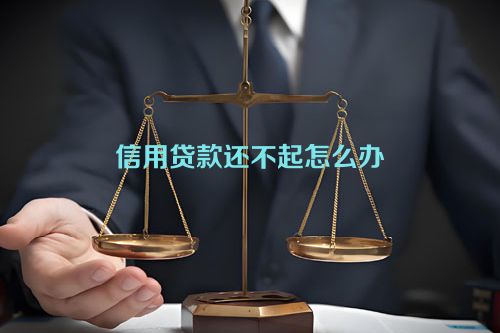 信用贷款还不起怎么办