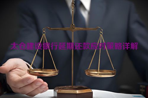 太仓建设银行延期还款应对策略详解