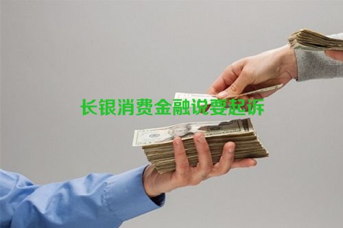 长银消费金融说要起诉