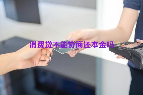 消费贷不能协商还本金吗