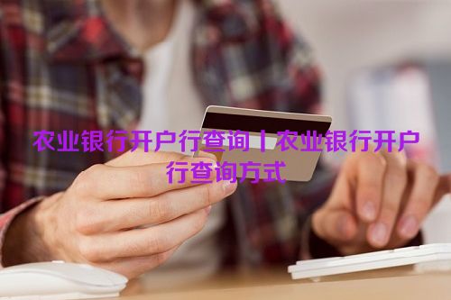 农业银行开户行查询丨农业银行开户行查询方式