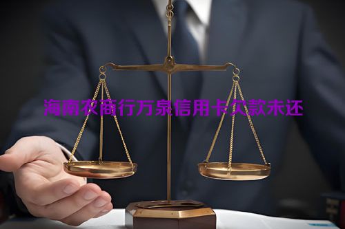 海南农商行万泉信用卡欠款未还