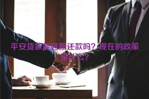 平安贷款能延期还款吗？现在的政策是什么？