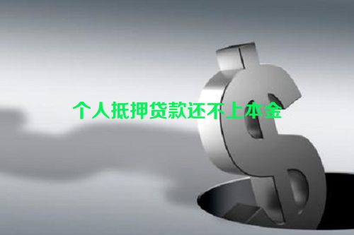 个人抵押贷款还不上本金