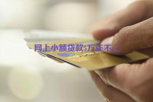 网上小额贷款5万还不上