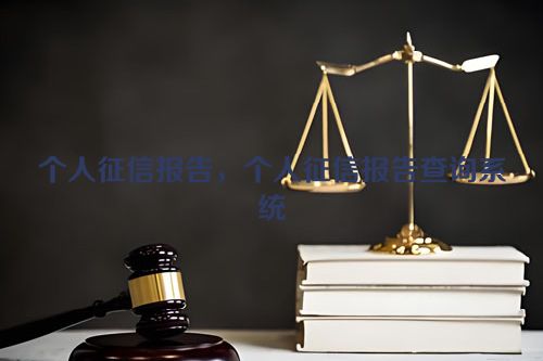 个人征信报告，个人征信报告查询系统