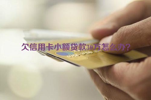 欠信用卡小额贷款30万怎么办？