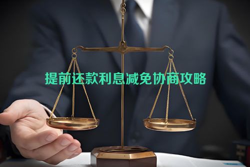 提前还款利息减免协商攻略