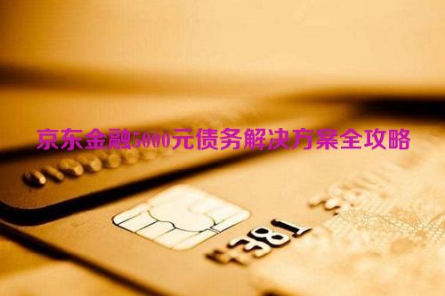 京东金融5000元债务解决方案全攻略