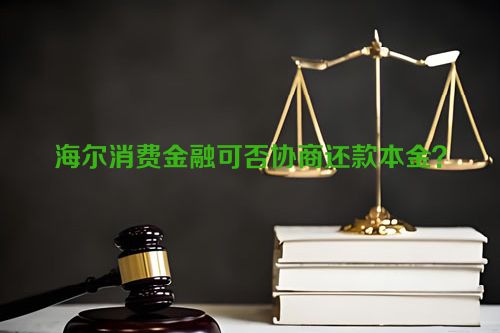 海尔消费金融可否协商还款本金？