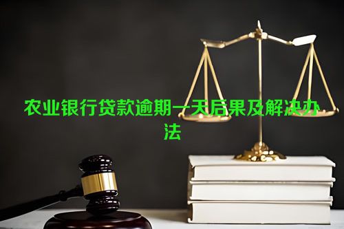 农业银行贷款逾期一天后果及解决办法