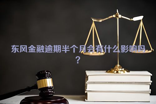 东风金融逾期半个月会有什么影响吗？