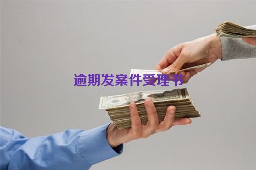 逾期发案件受理书