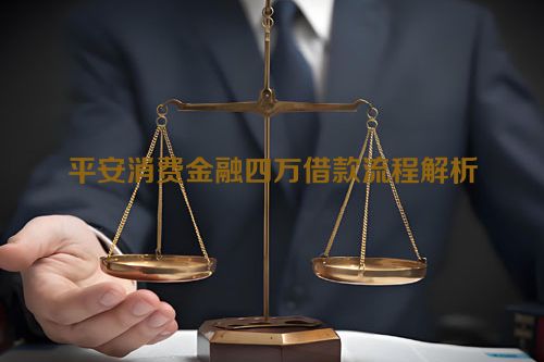 平安消费金融四万借款流程解析