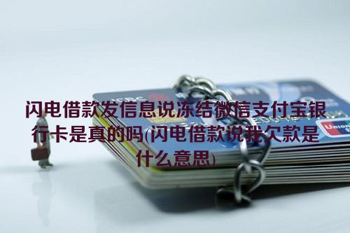 闪电借款发信息说冻结微信支付宝银行卡是真的吗(闪电借款说我欠款是什么意思)