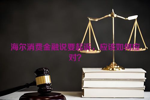 海尔消费金融说要起诉，应该如何应对？