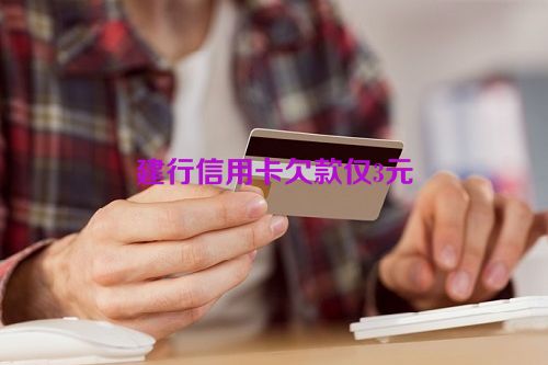 建行信用卡欠款仅3元