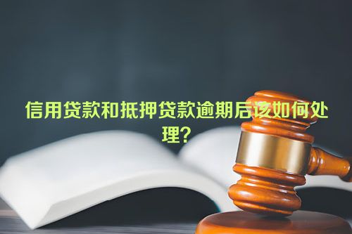 信用贷款和抵押贷款逾期后该如何处理？