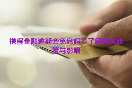 携程金融逾期会免息吗？了解相关政策与影响