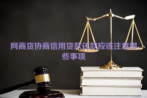 网商贷协商信用贷款还款应该注意哪些事项