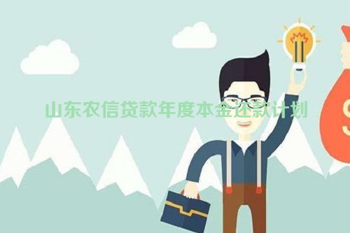 山东农信贷款年度本金还款计划